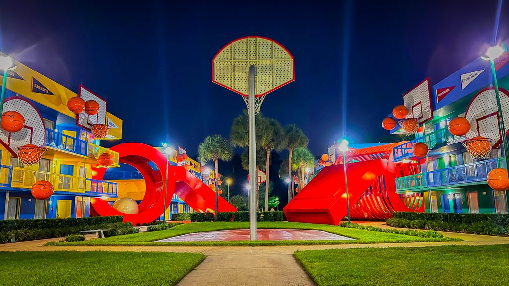 Hotel Disney’s All-Star Sports basketball