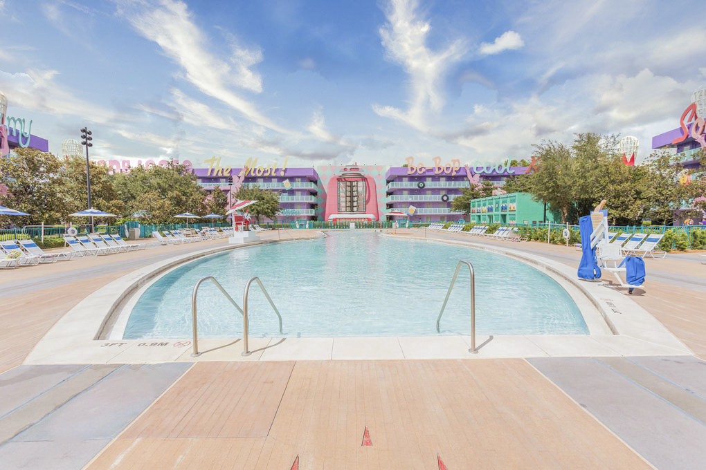 Walt Disney World Hotel Pop Century Piscine 50s 03