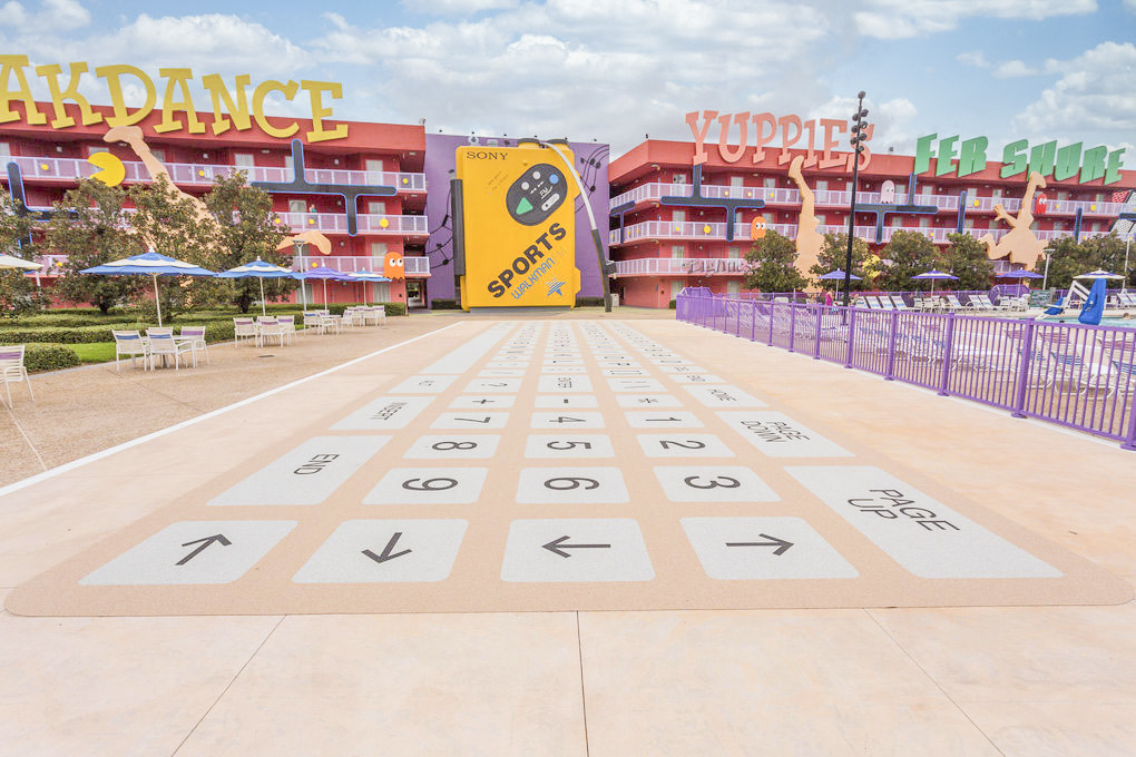 Walt Disney World Hotel Pop Century Piscine 80s pool 01