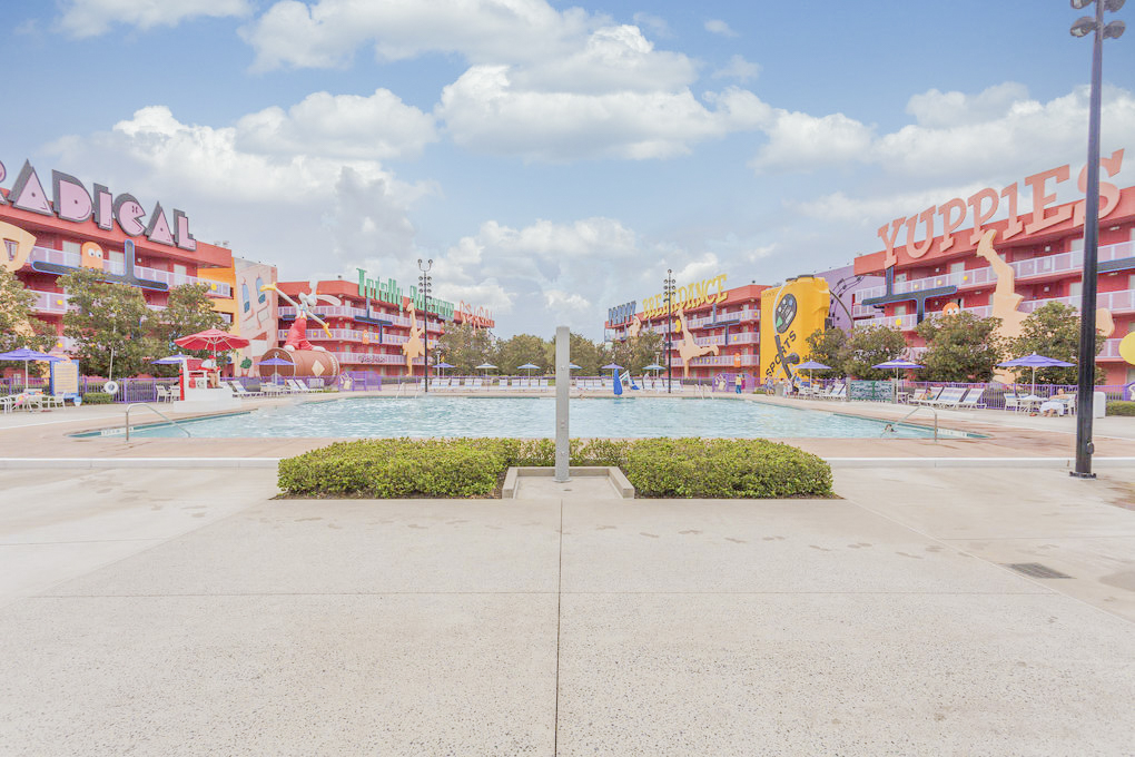 Walt Disney World Hotel Pop Century Piscine 80s pool 03