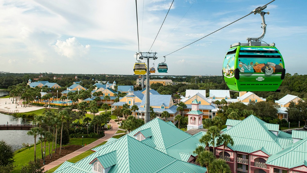 disney skyliner over caribbean beach