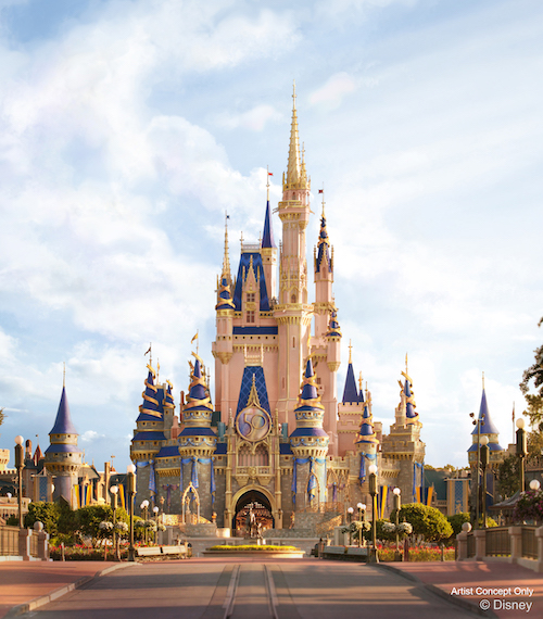 Walt Disney World Magic Kingdom 50 ans chateau 02