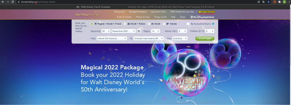 billets pas cher Walt Disney World 01