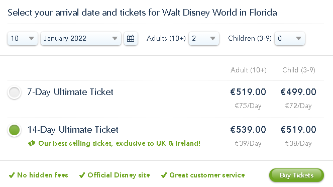 billets pas cher Walt Disney World 07 IRLANDE