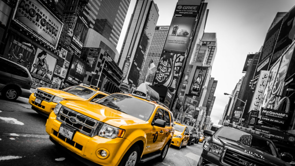New York City taxi selective coloring USA 1150020