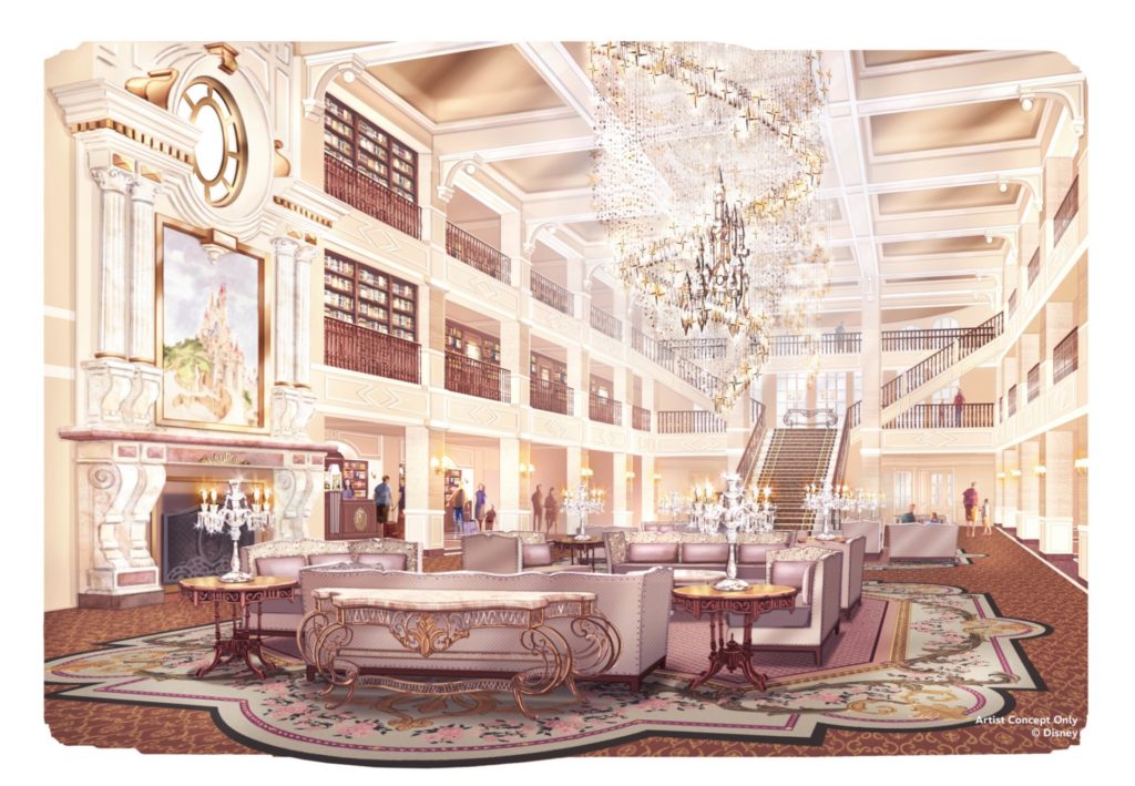 Disneyland hotel rénové Paris réouverture lobby