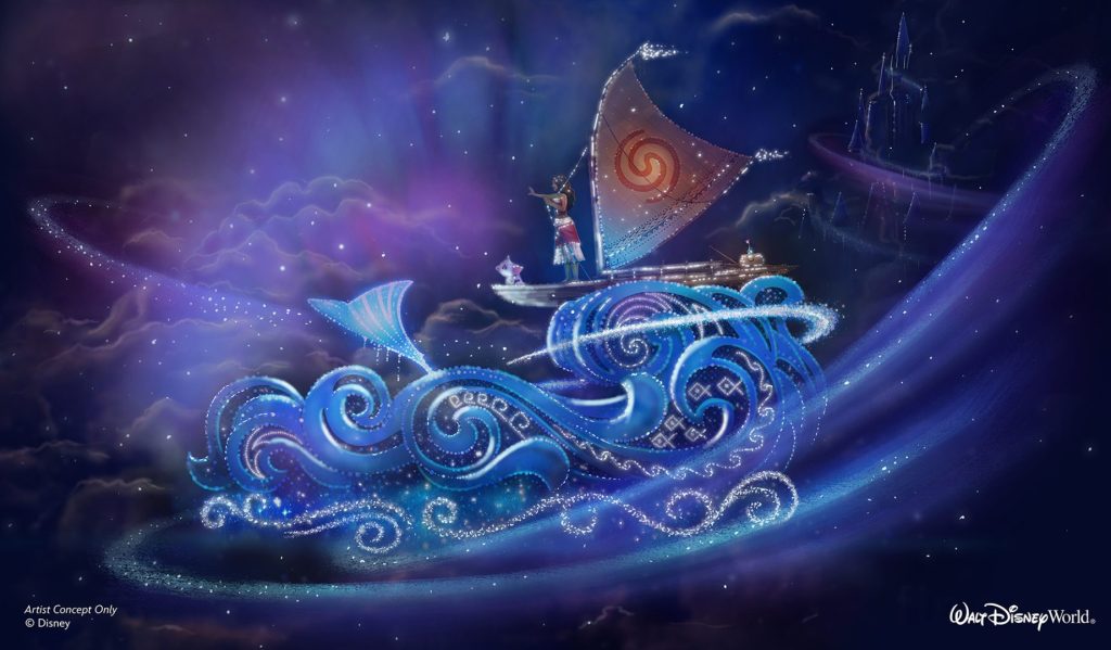 Walt Disney World Magic Kingdom Parade Nocturne Disney Starlight Vaiana