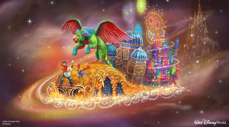 Walt Disney World parade nocturne char coco