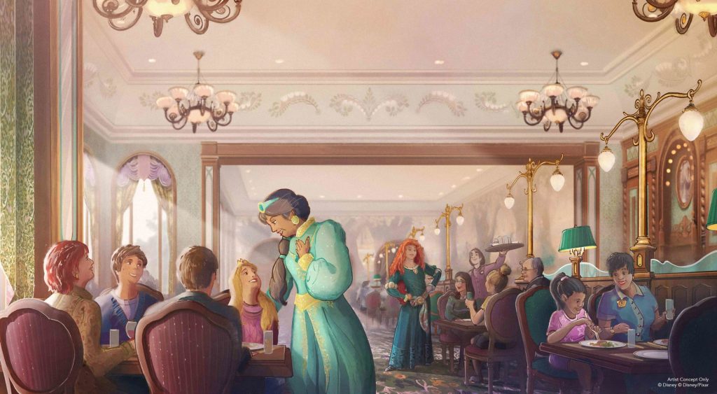 Disneyland Paris Adventure World Restaurant princesses