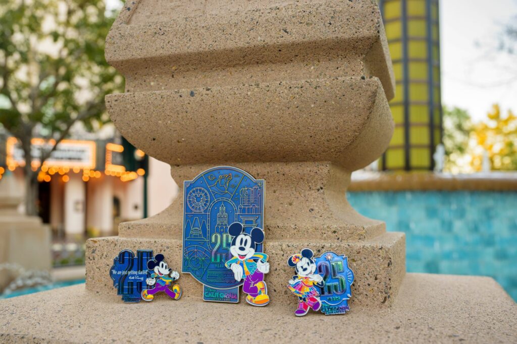 California Adventure 25th Anniversary Pins