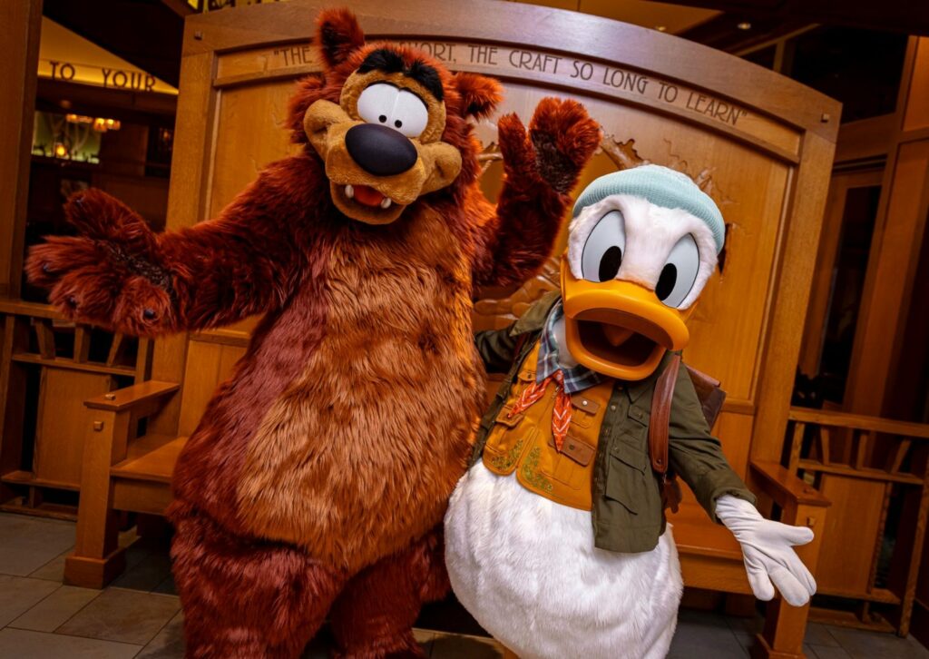 Humphrey the Bear and Donald Duck at Storytellers Cafe 1524x1080 1