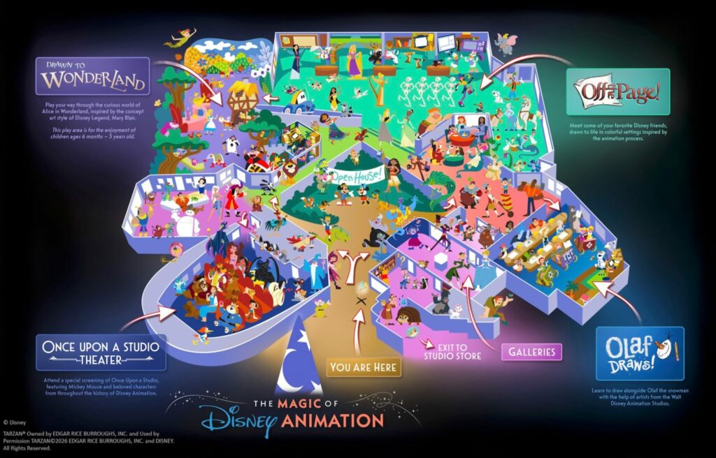 2026 Walt Disney World Hollywood Studios Animation Courtyard pla