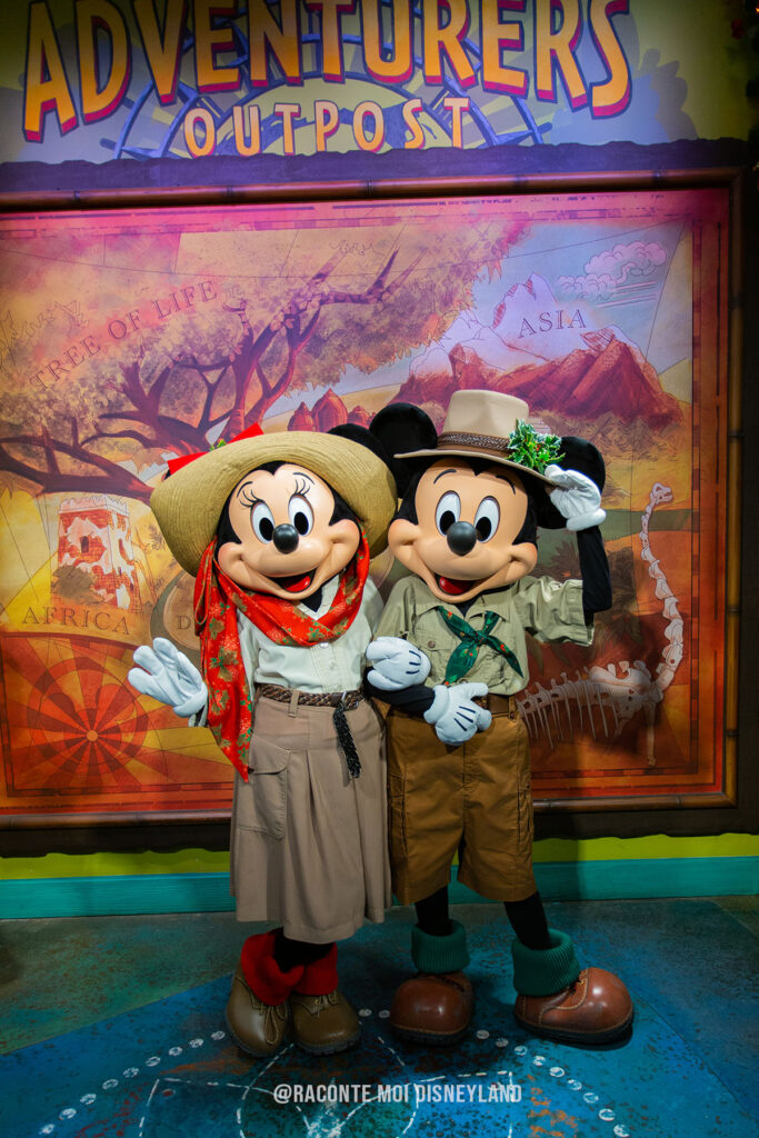 Mickey & Minnie Tenue safari Noël Animal Kingdom