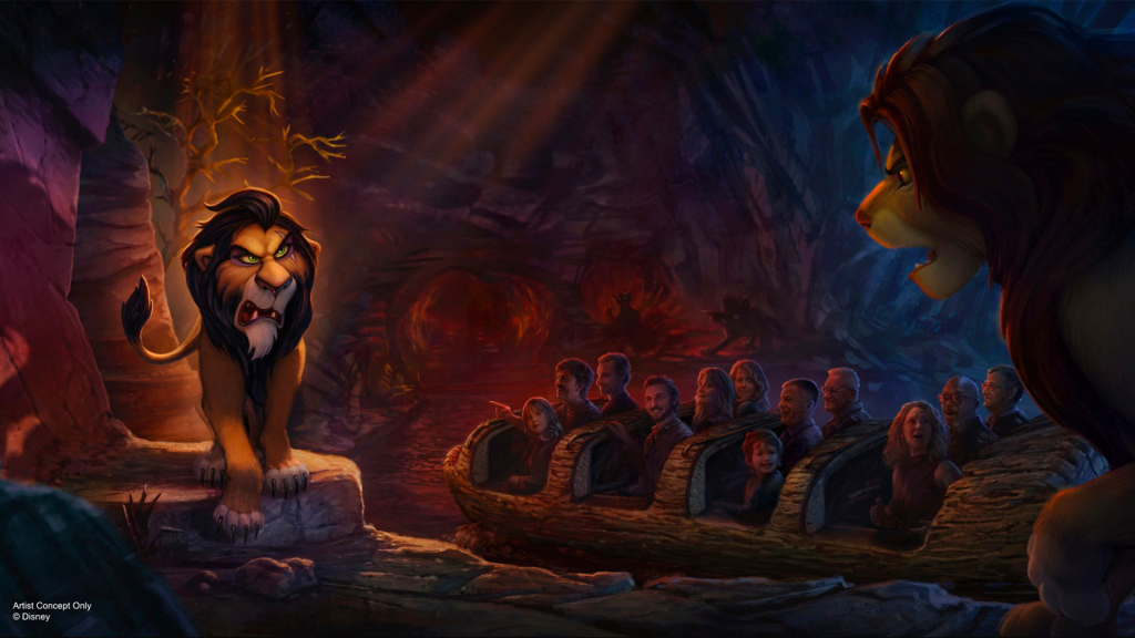 Attraction Le Roi Lion, futur land de Disney Adventure World à Disneyland Paris animatronic scar