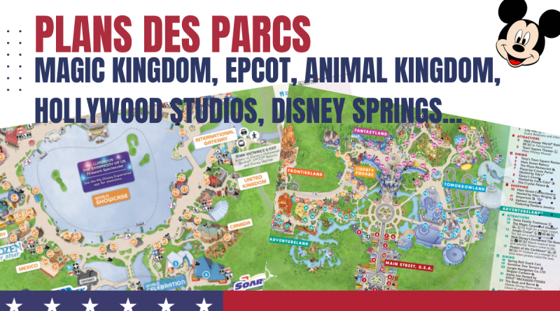 PLANS DES PARCS Walt Disney World