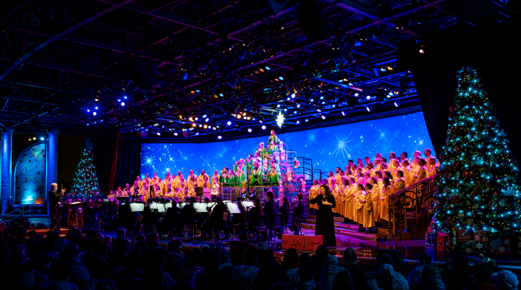 Candlelight Processional à EPCOT, le spectacle de Noël accompagné d’une chorale et d’un orchestre à Walt Disney World